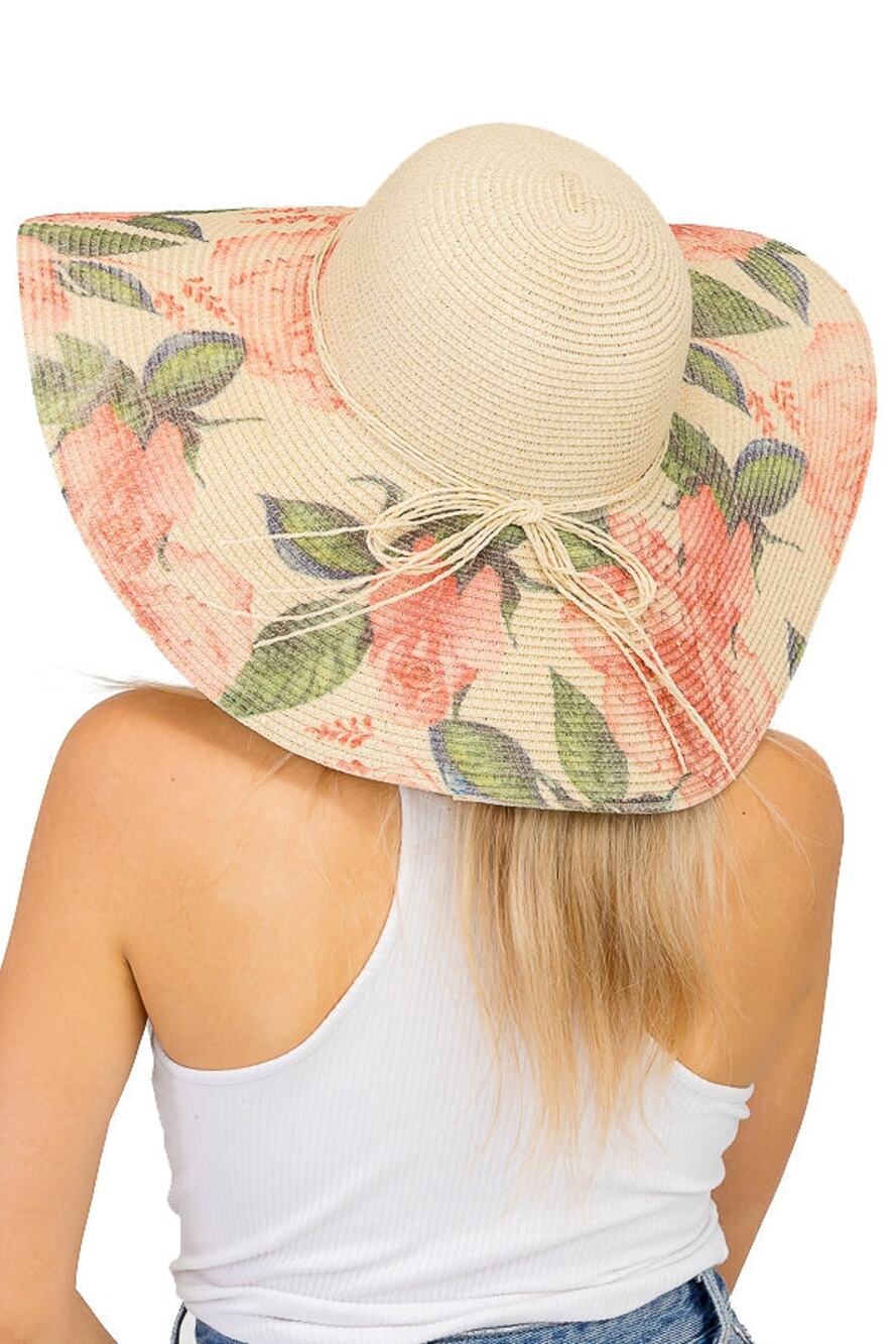 "Flower Power" Straw Hat